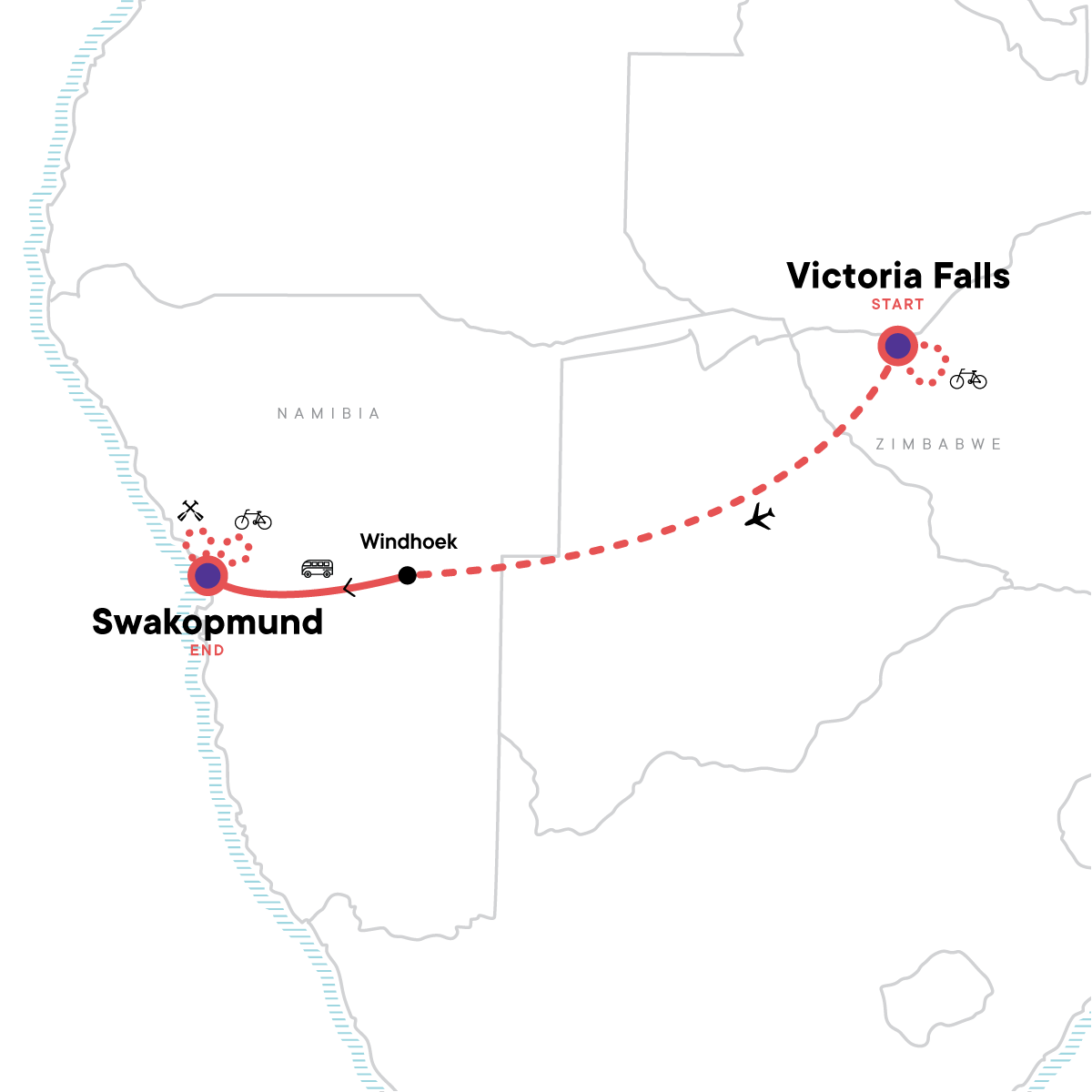 Active South Africa: Victoria Falls & Namibia