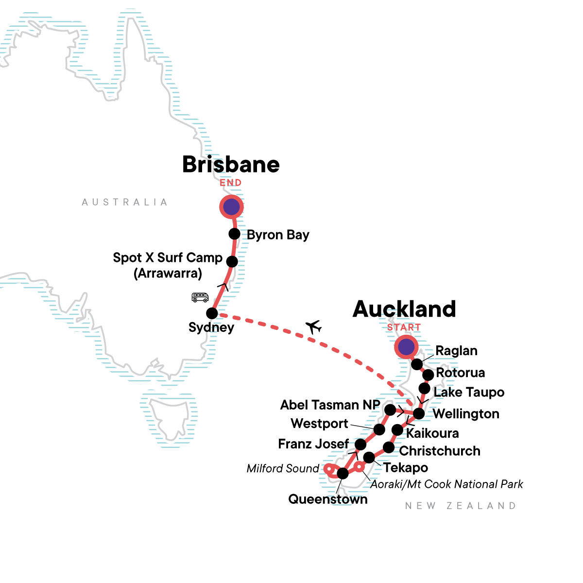 Australia and New Zealand: Surf, Sun & Epic Parks