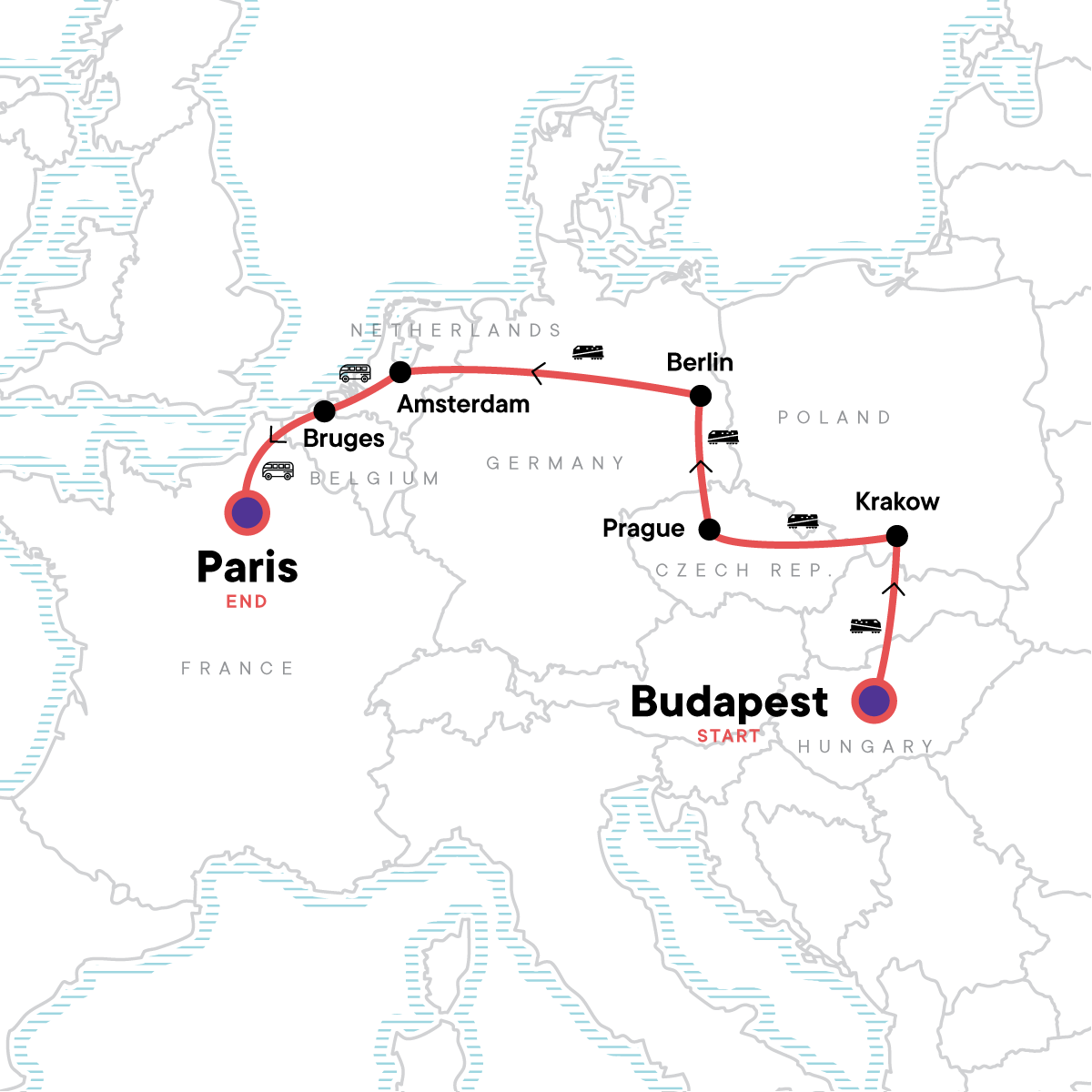 Budapest to Paris: Bike Tours & Belgian Waffles