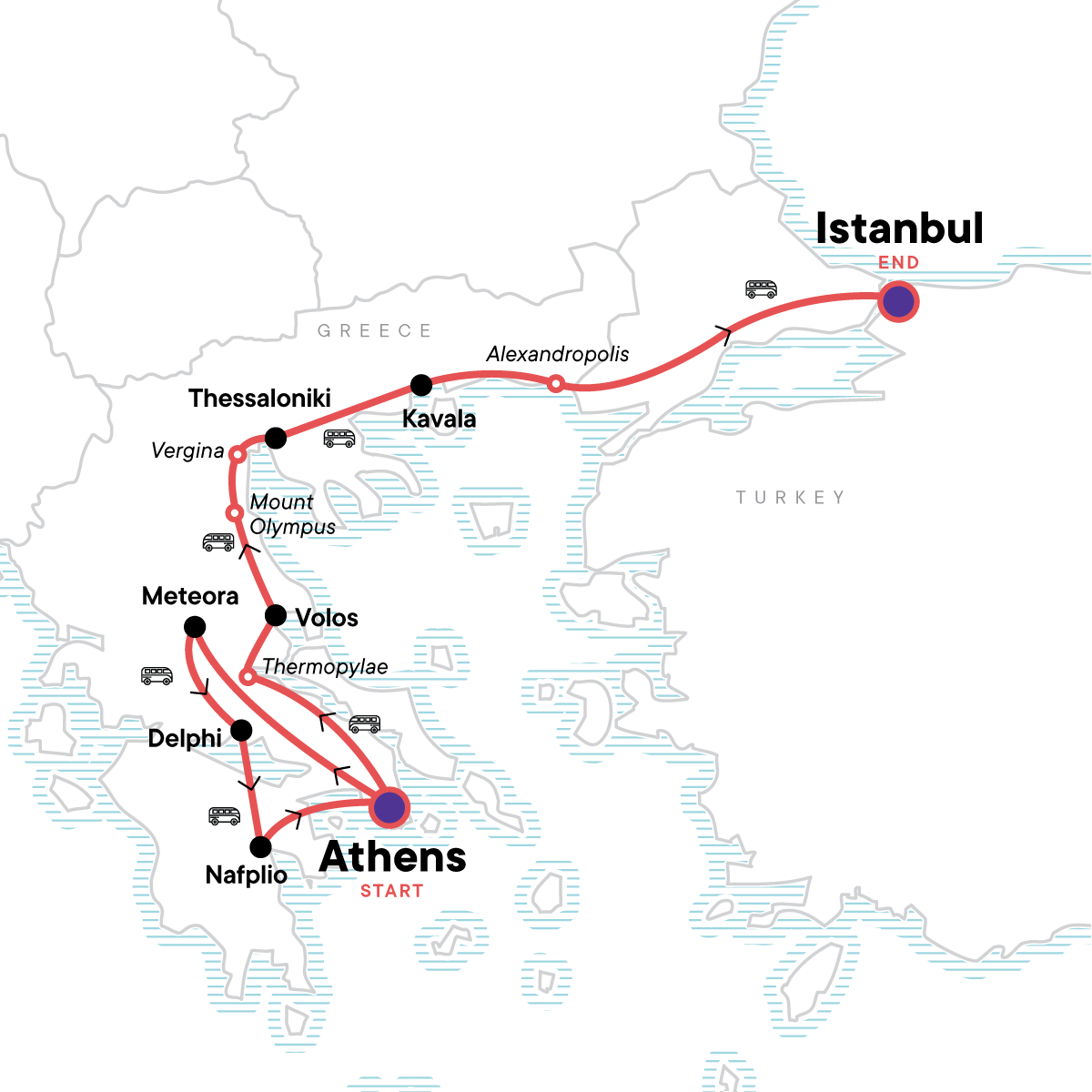 Classic Mainland Greece:  Athens to Istanbul