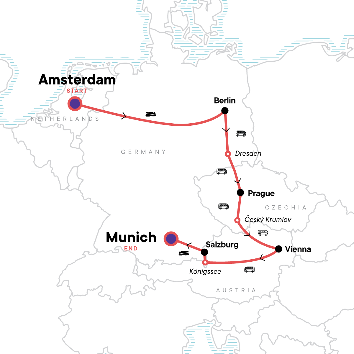Essential Western Europe: Amsterdam, Berlin & Epic Views