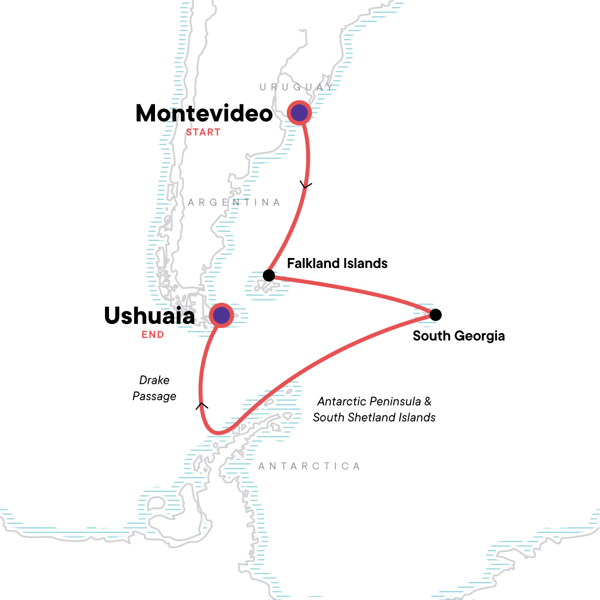 Falklands, South Georgia & Antarctica