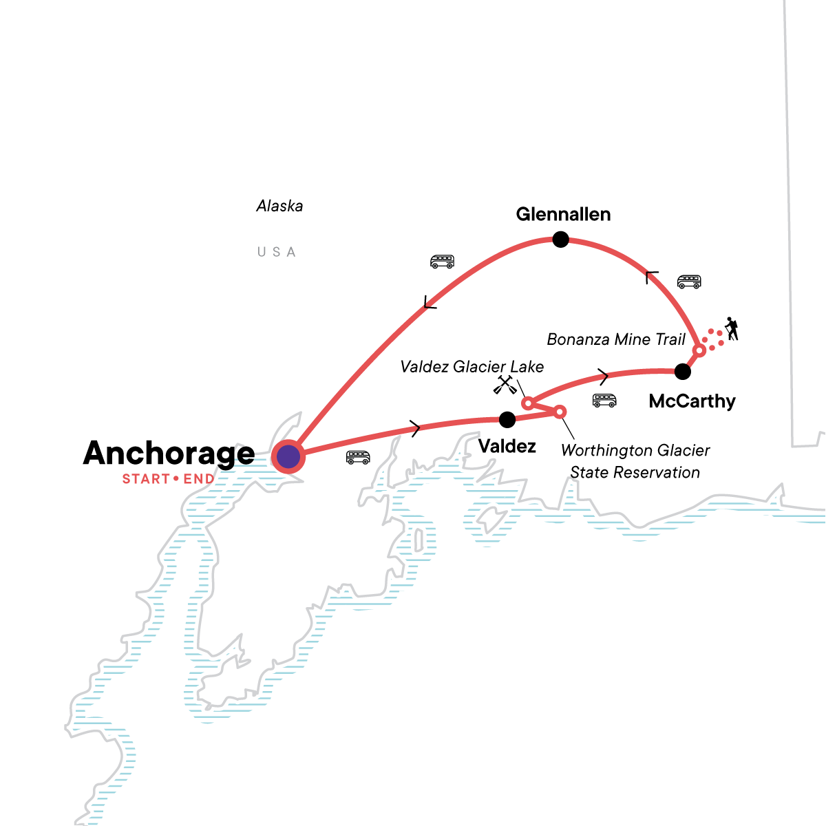 Hike Alaska: Valdez and Wrangell St Elias