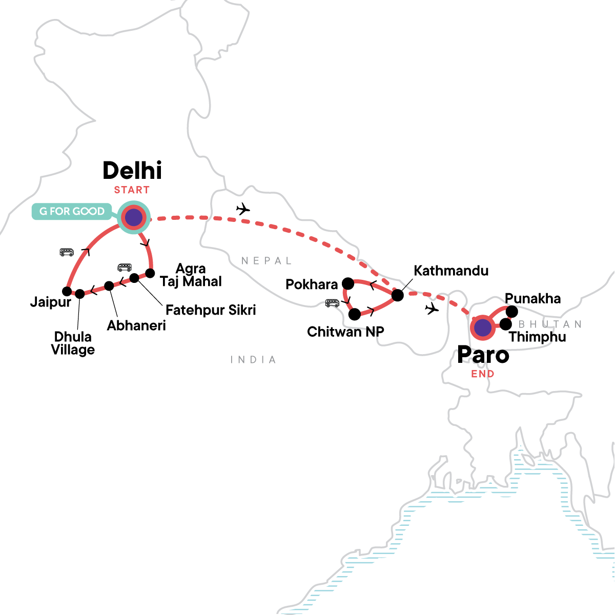 Himalayan Adventure: India, Nepal & Bhutan