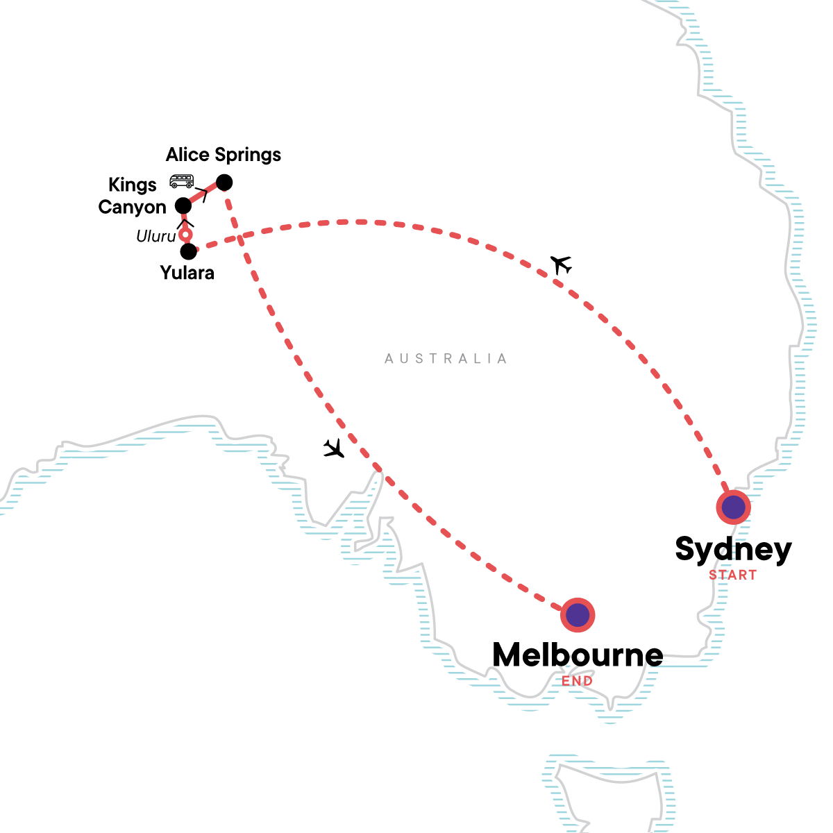 Iconic Australia: Famous Cities & Red Centre Explorer