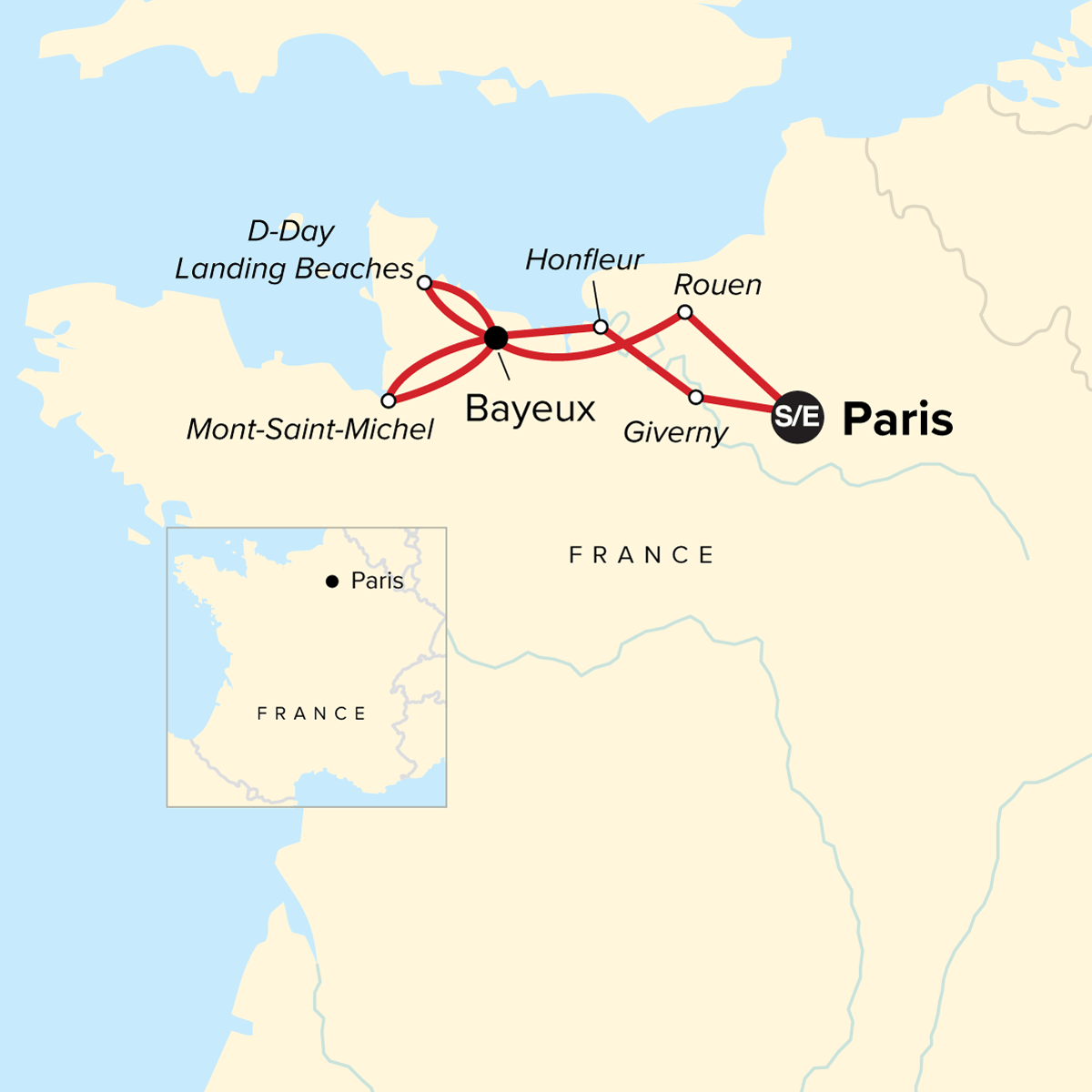 Journeys: Paris & Normandy Highlights