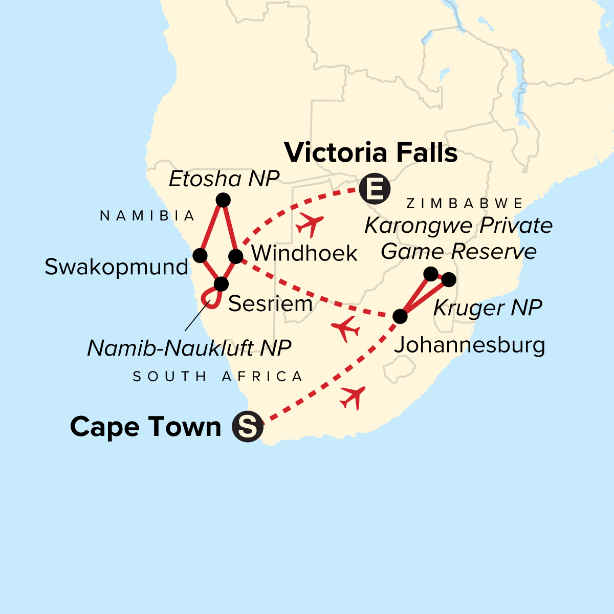 Journeys: Southern Africa Highlights