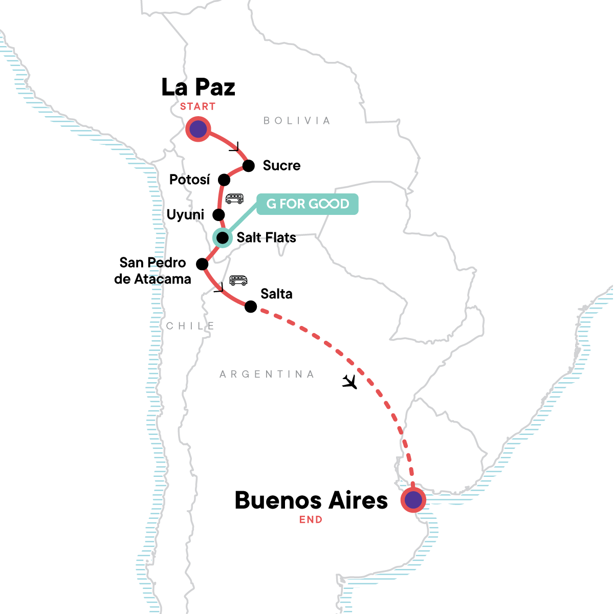 La Paz to Buenos Aires: Andes & the Atacama Desert