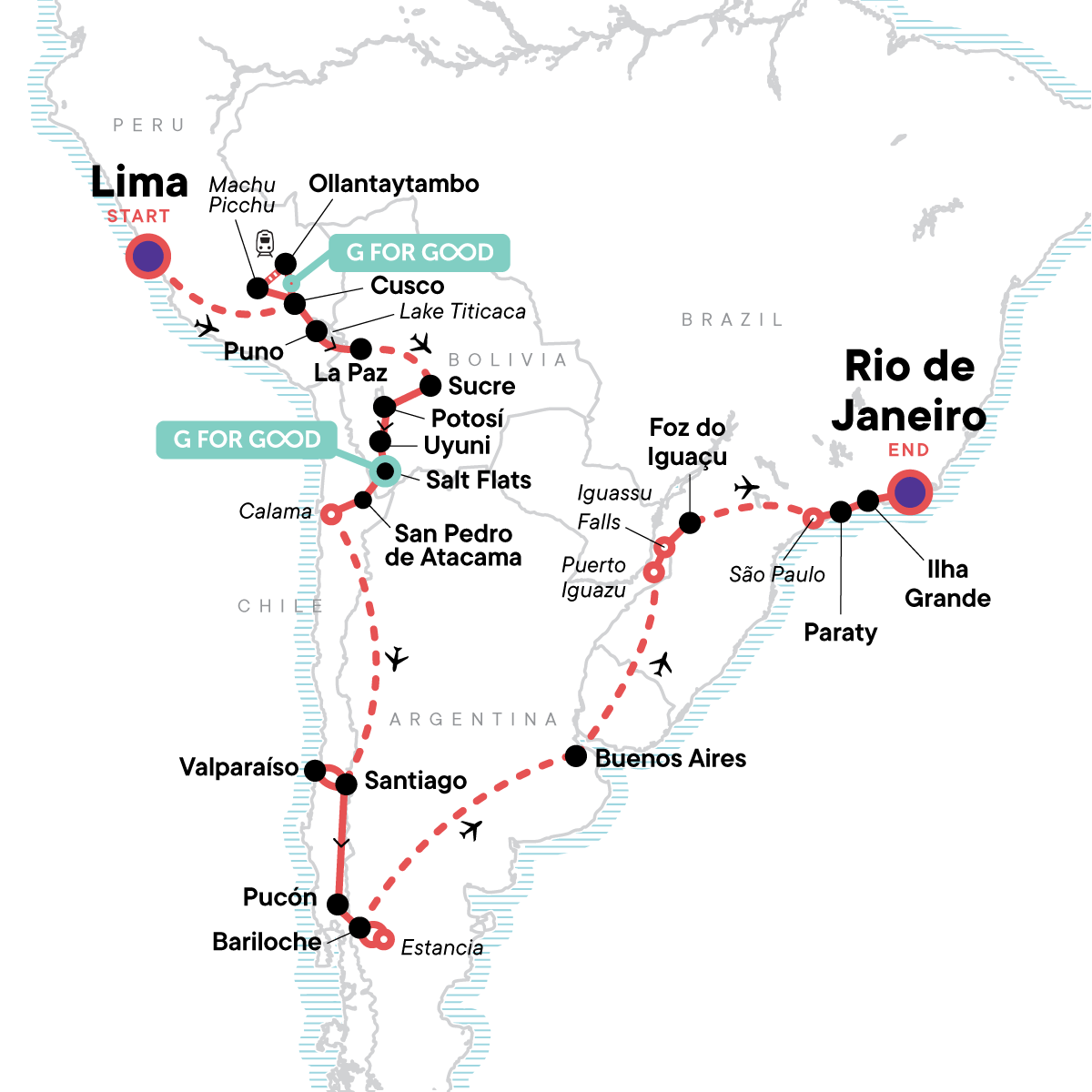 South America Discovery: Lima to Rio de Janiero