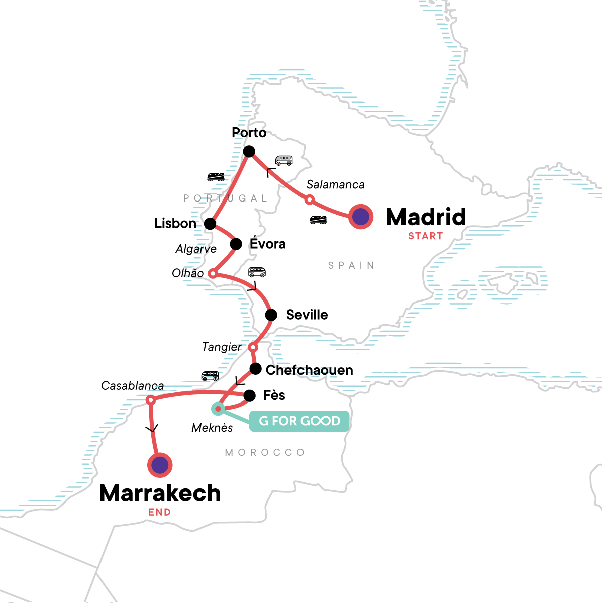 Spain, Portugal, and Morocco Adventure