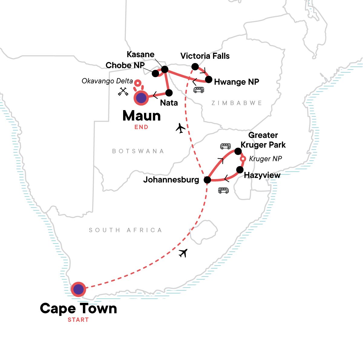Unforgettable Africa: From Cape Town to the Okavango Delta