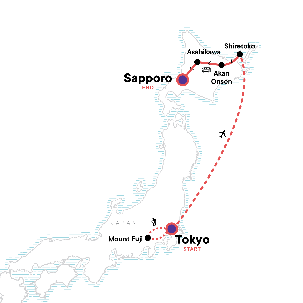 Active Japan: Mt Fuji & Hokkaido