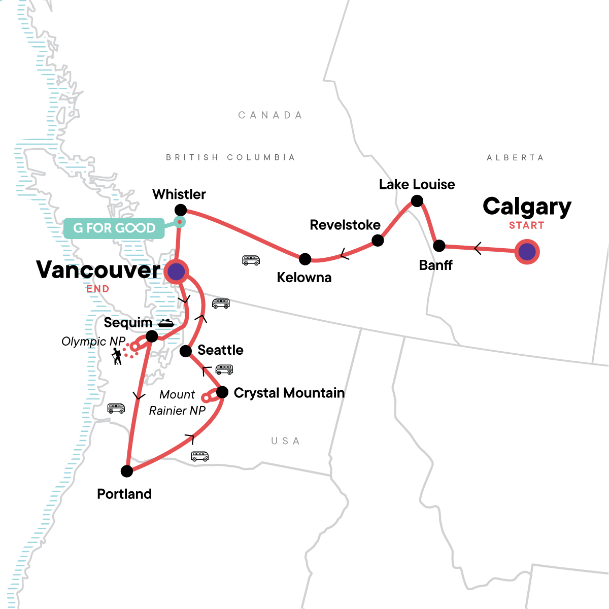 Best of Northern Rockies & the Pacific Northwest