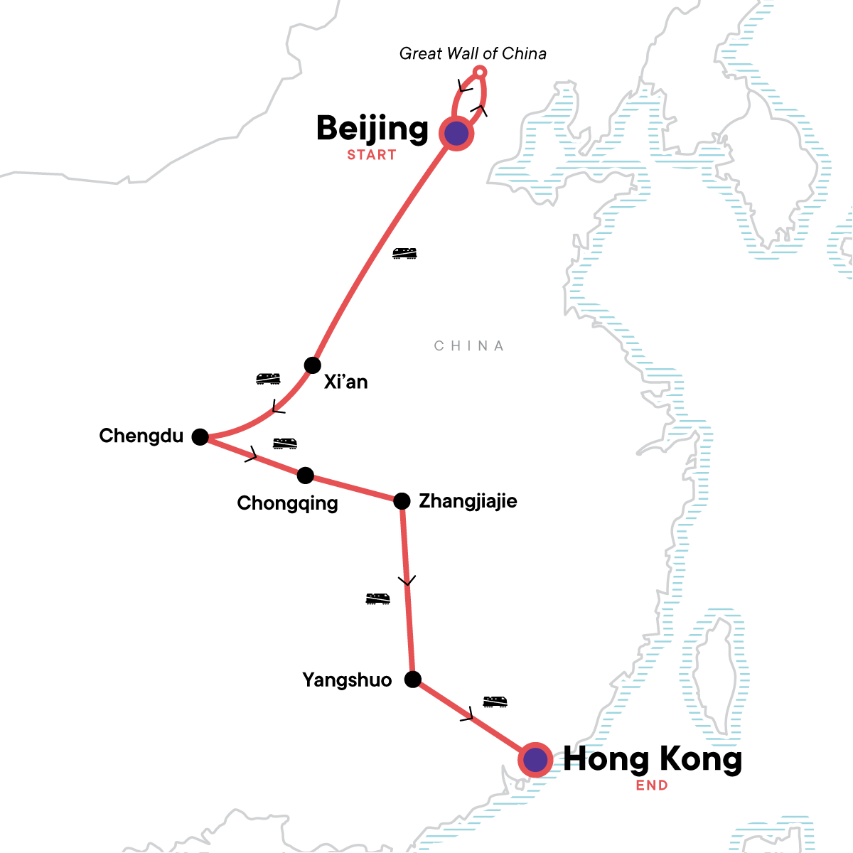 China: Natural Sites & City Lights