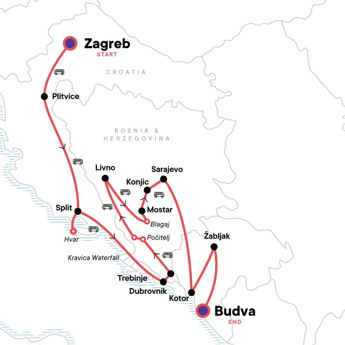 Croatia to Montenegro: Nightlife & National Parks