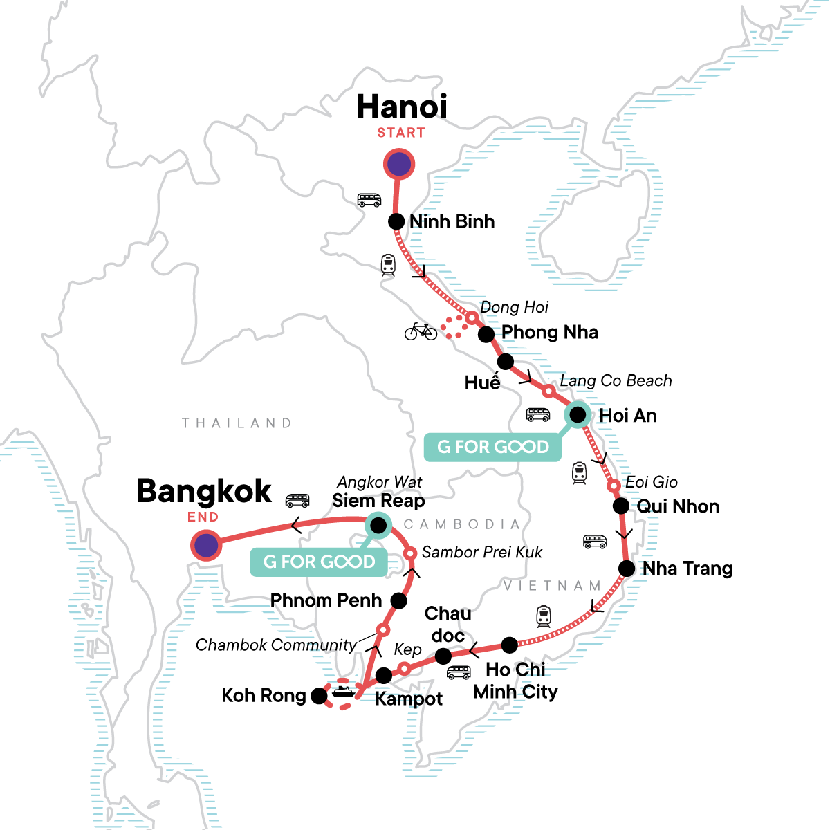 Essential Southeast Asia: Hanoi, Phnom Penh & Thailand Good Times