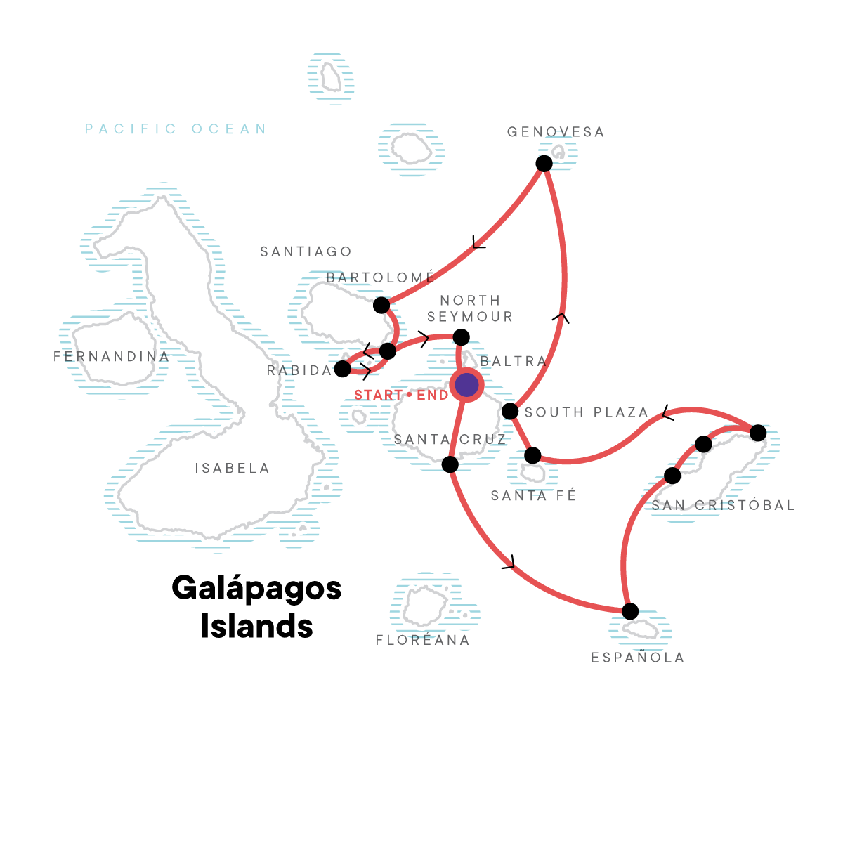 Galápagos – Central and East Islands aboard the Reina Silvia Voyager (Cruise Only)