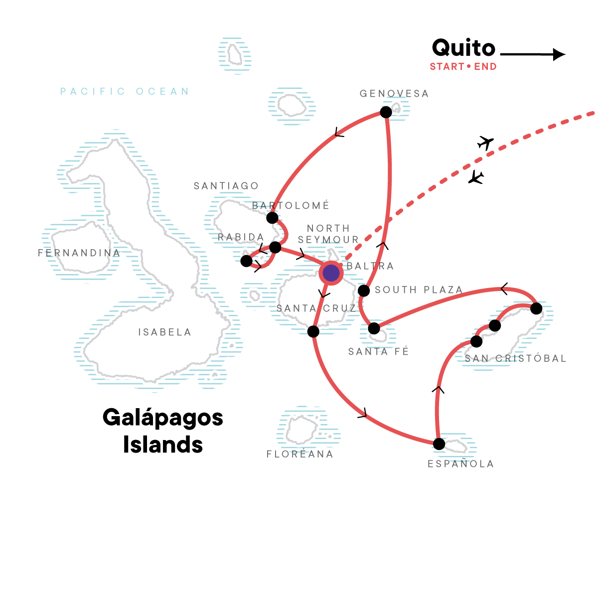 Galápagos – Central and East Islands aboard the Reina Silvia Voyager