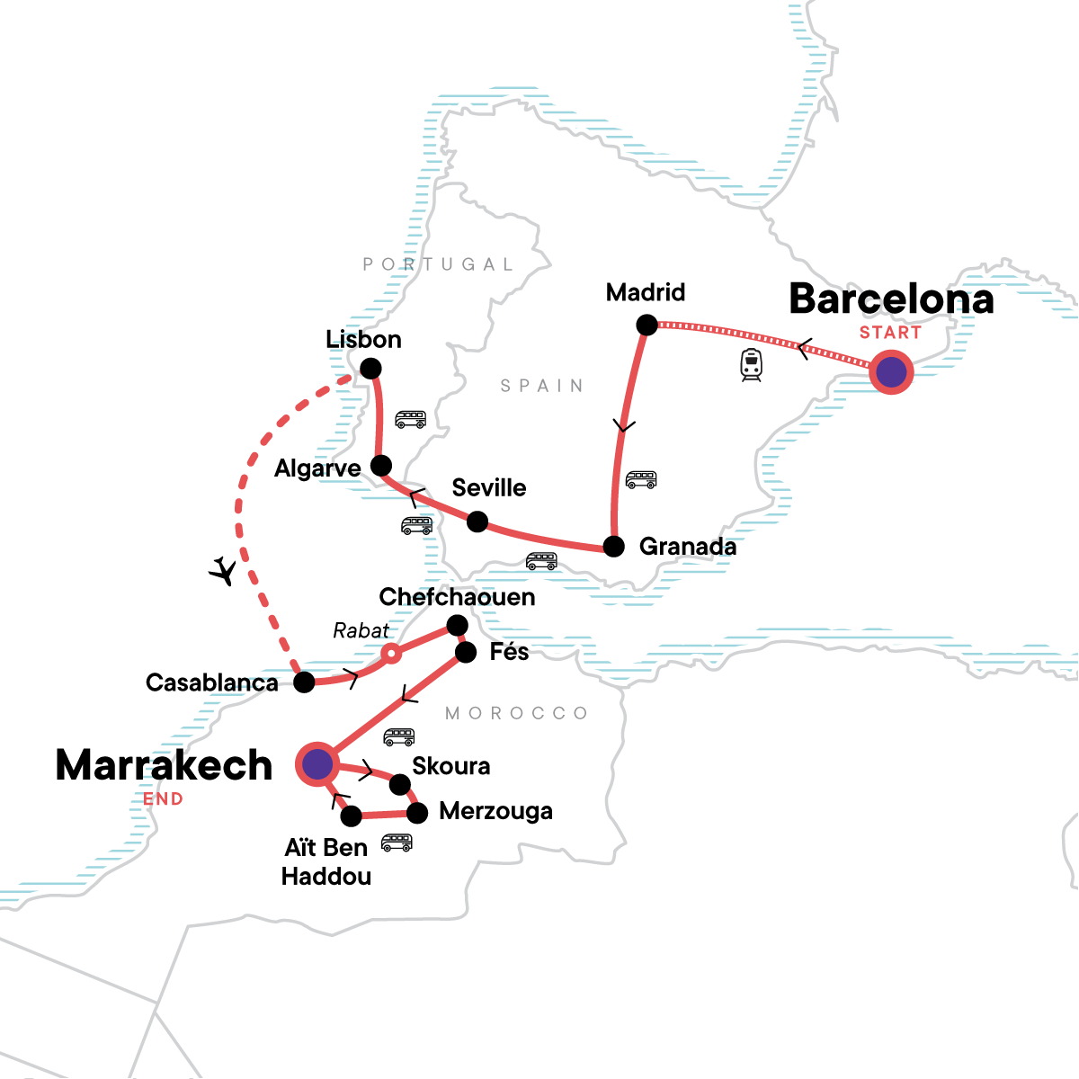 Iconic Spain, Portugal and Morocco: Tasty Tapas & Ancient Medinas