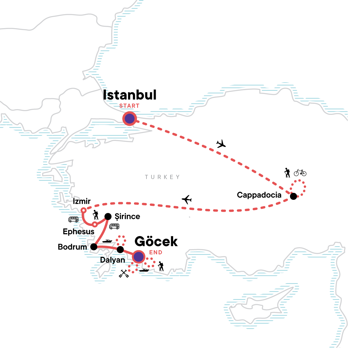 Turkey: Istanbul, Cappadocia & Walking the Turquoise Coast