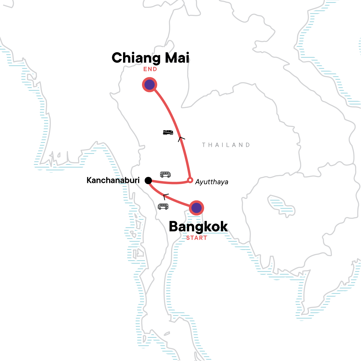 Bangkok to Chiang Mai Express